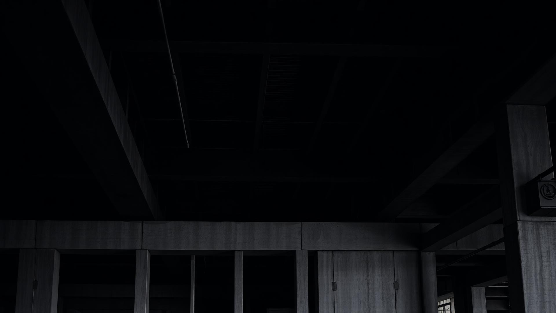 Structural steel and concrete framing of a commercial building